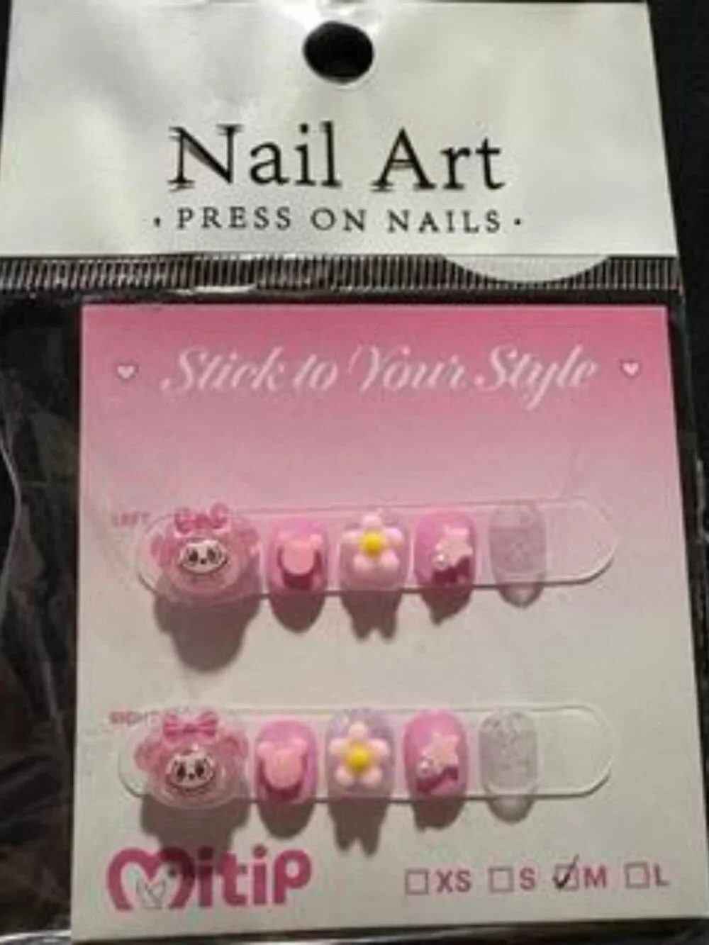 Lot of 16 Kids Size Press On Nails